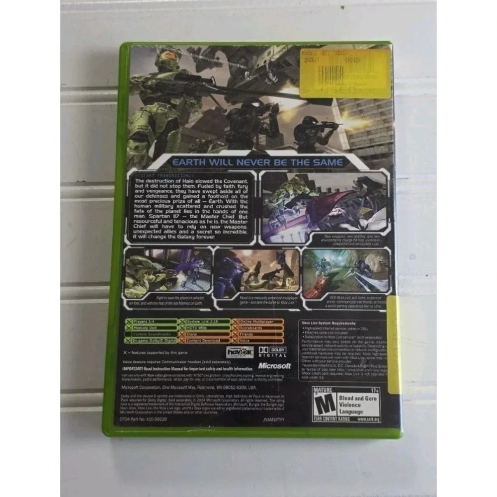 Halo 2 - Microsoft Original Xbox - Complete w/ Manual
